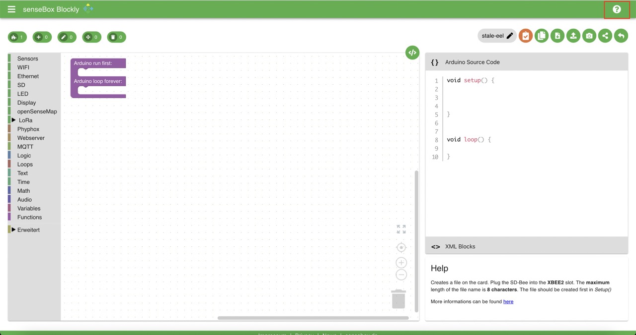 Blockly für senseBox