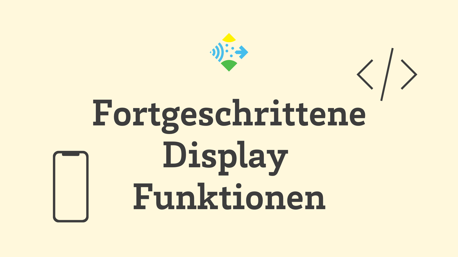 Fortgeschrittene Display Funktionen - Logo