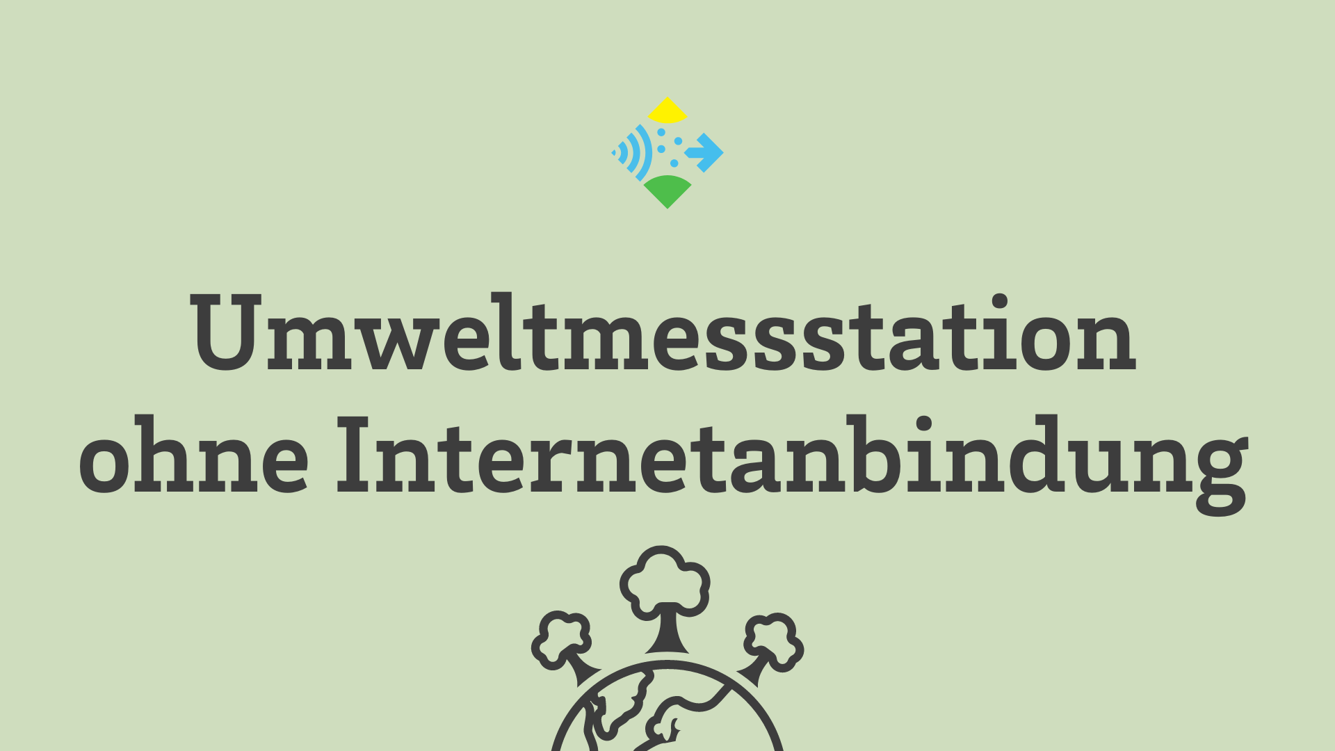 Umwelt­messstation ohne Internet­anbindung - Logo