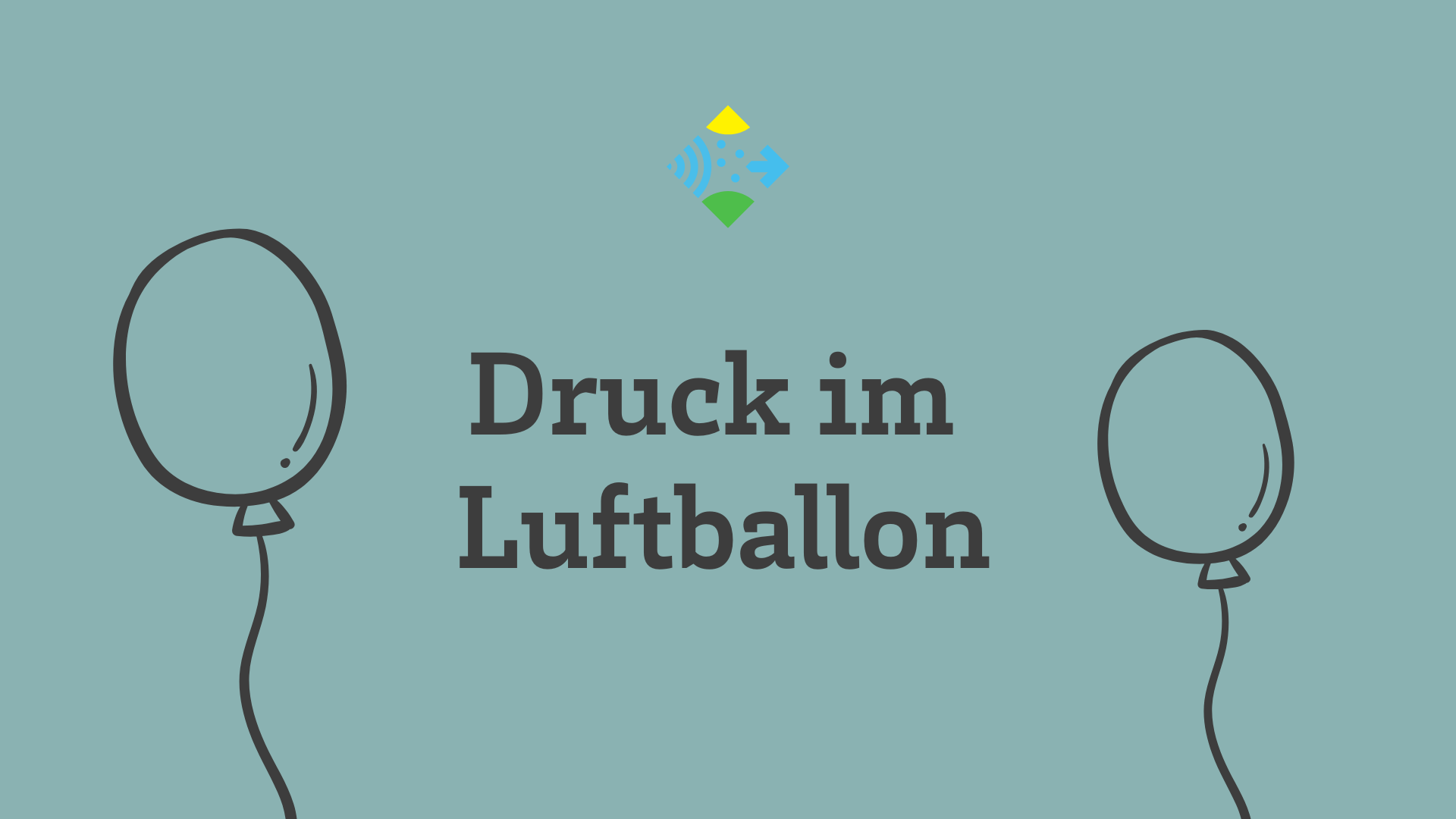 Druck im Luftballon - Logo