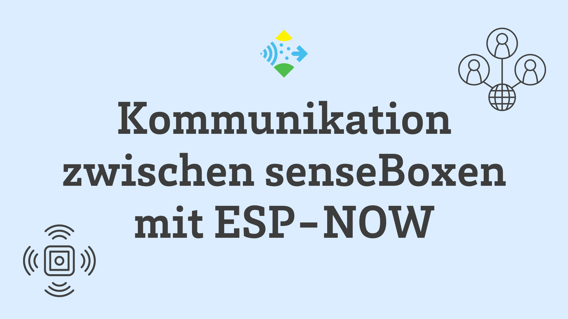 Kommunikation zwischen senseBoxen mit ESP-NOW - Logo