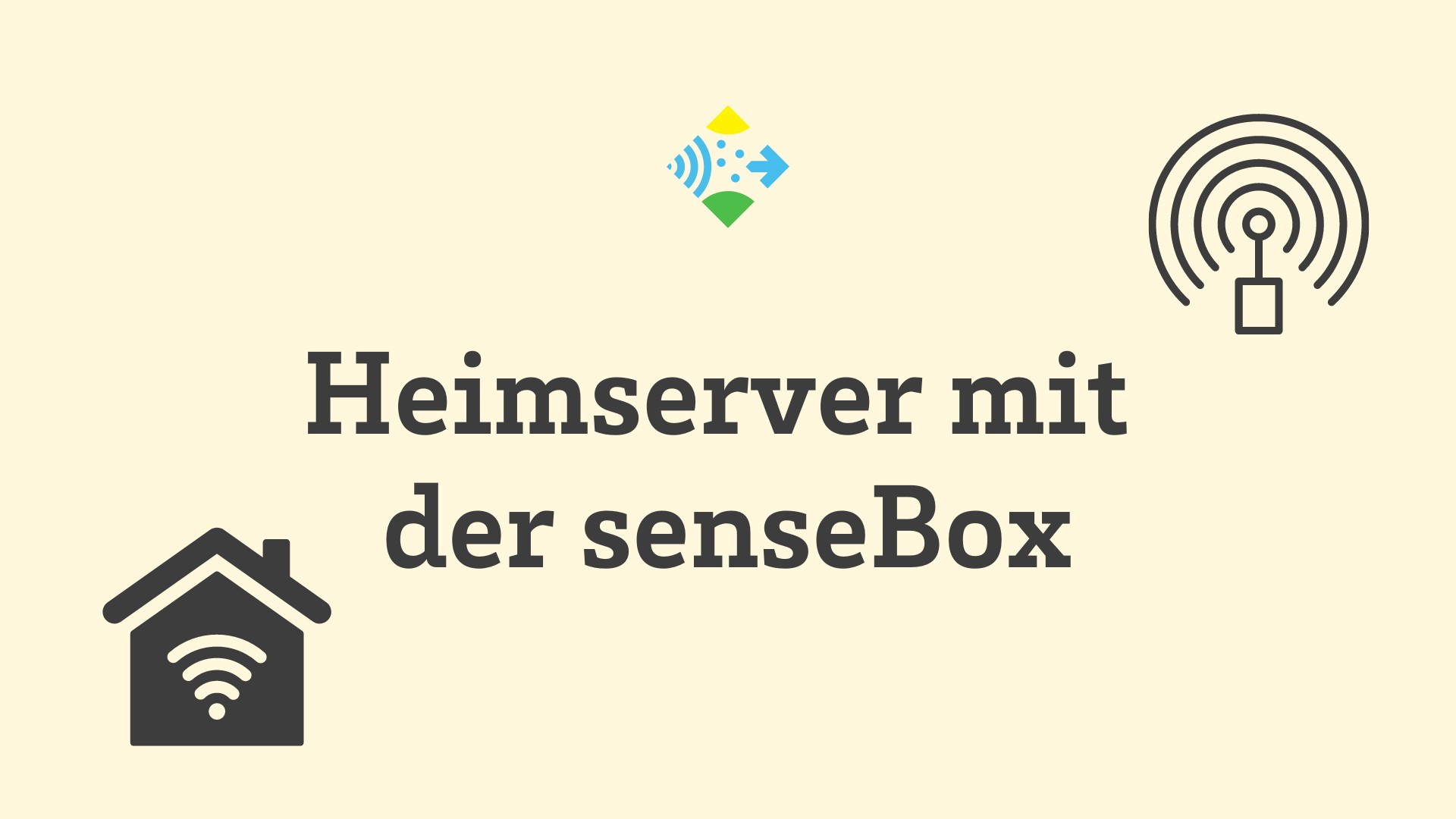 Heimserver mit der senseBox - Logo
